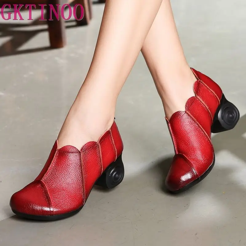 GKTINOO Women Pumps Genuine Leather High Heel Shoes Genuine Leather Thick Heels Handmade Shoe Vintage Style
GKTINOO Women Pumps Genuine Leather High Heel Shoes Genuine Leather Thick Heels Handmade Shoe Vintage Style