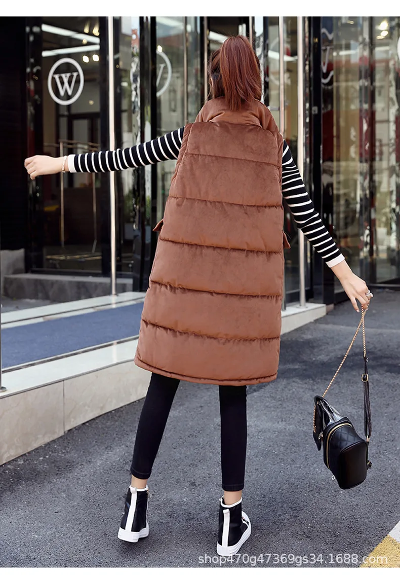 2018 winter fashion new cotton coat vest female gold velvet vest Korean version down cotton padded sleeveless vest outwear L1096
2018 winter fashion new cotton coat vest female gold velvet vest Korean version down cotton padded sleeveless vest outwear L1096