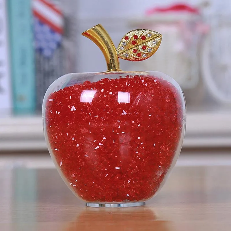 Christmas Gifts Crystal Apple Miniature With Colored Stuffing Luxury Glass Xmas Apple Crafts Home Decoration Accessories
Christmas Gifts Crystal Apple Miniature With Colored Stuffing Luxury Glass Xmas Apple Crafts Home Decoration Accessories