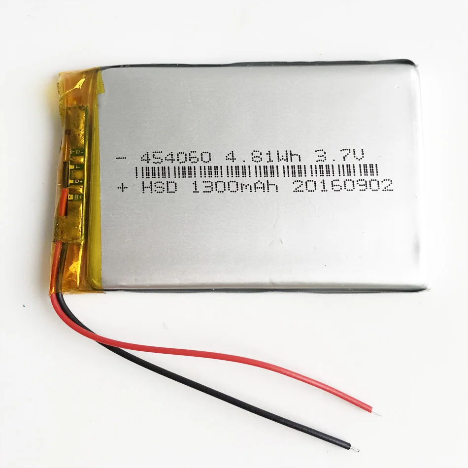 3,7 V 1300mAh 454060 литий-полимерная аккумуляторная батарея для MP4 GPS PSP DVD спикер видео игра PAD электронные книги планшетный ПК MID
3,7 V 1300mAh 454060 литий-полимерная аккумуляторная батарея для MP4 GPS PSP DVD спикер видео игра PAD электронные книги планшетный ПК MID