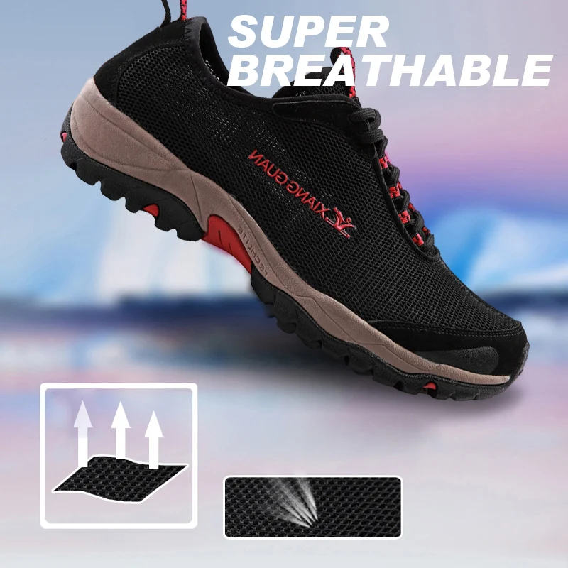 Xiang Guan outdoor men women lightweight wear-resistant skid-proof Breathable hiking shoes Climbing Trekking camping Sneakers
Xiang Guan outdoor men women lightweight wear-resistant skid-proof Breathable hiking shoes Climbing Trekking camping Sneakers