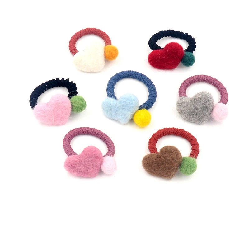 Korean Version of The New Children's Hair Circle Love Hair Ball Girl Rubber Band Handmade Hair Rope Hair Accessories Candy Color
Korean Version of The New Children's Hair Circle Love Hair Ball Girl Rubber Band Handmade Hair Rope Hair Accessories Candy Color