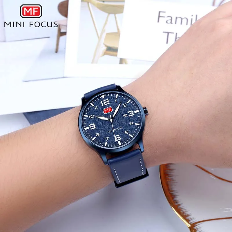 MINI FOCUS Brand Luxury Men Sports Watches Men's Quartz Slim Date Clock Male Ultra-thin Dial Genuine Leather Strap Watch Men
MINI FOCUS Brand Luxury Men Sports Watches Men's Quartz Slim Date Clock Male Ultra-thin Dial Genuine Leather Strap Watch Men