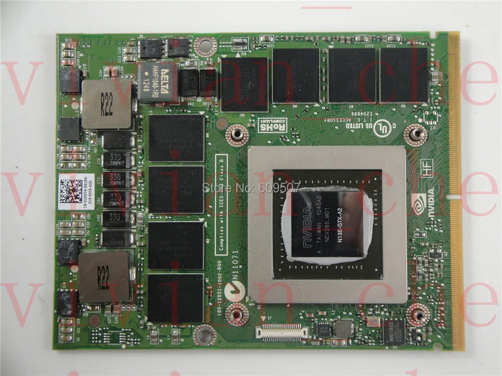 Видеокарта GTX 680m GTX680M 2 ГБ GDDR5 MXM3.0b видеокарта VGA 20HTK 020HTK CN для Alienware M17x R4 / M18x R2|card