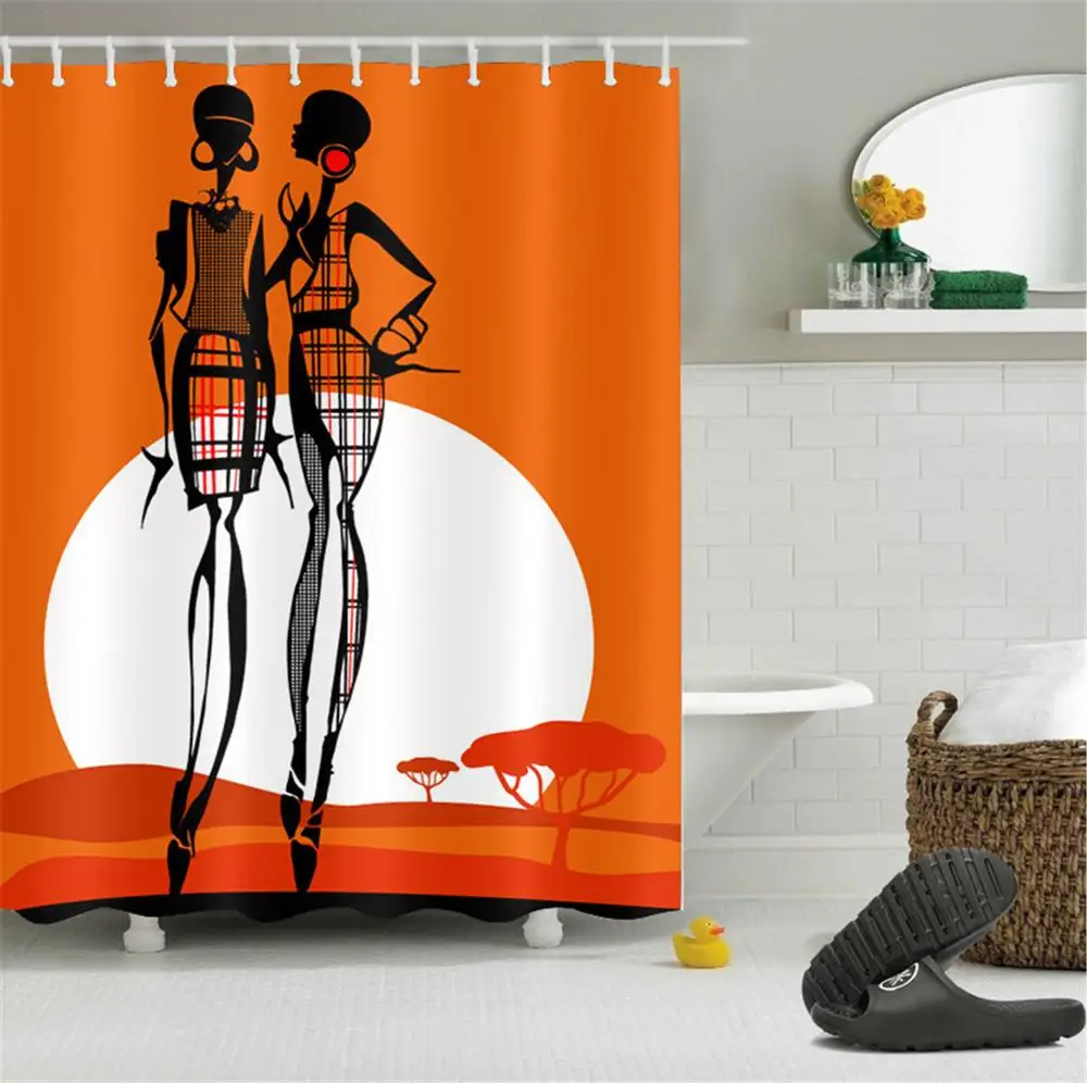 Modern African Women Sunrise Shower Curtain Waterproof Bathroom Shower Curtain Water and Mildew Resistant Fabric Bath Curtain
Modern African Women Sunrise Shower Curtain Waterproof Bathroom Shower Curtain Water and Mildew Resistant Fabric Bath Curtain