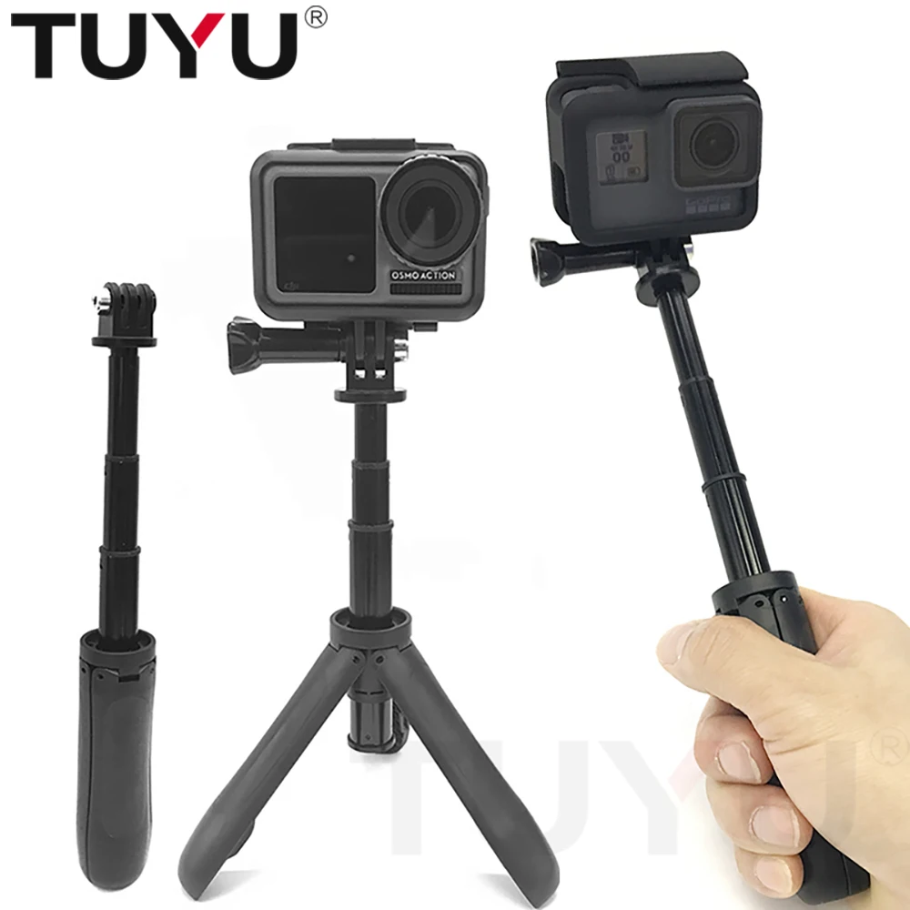 TUYU Handheld Mini Tripod Mount Selfie Stick Extendable Monopod for Gopro Hero 8 7 6 5 SJCAM Xiaomi YI 4k EKEN Sony Sport Camera
TUYU Handheld Mini Tripod Mount Selfie Stick Extendable Monopod for Gopro Hero 8 7 6 5 SJCAM Xiaomi YI 4k EKEN Sony Sport Camera
