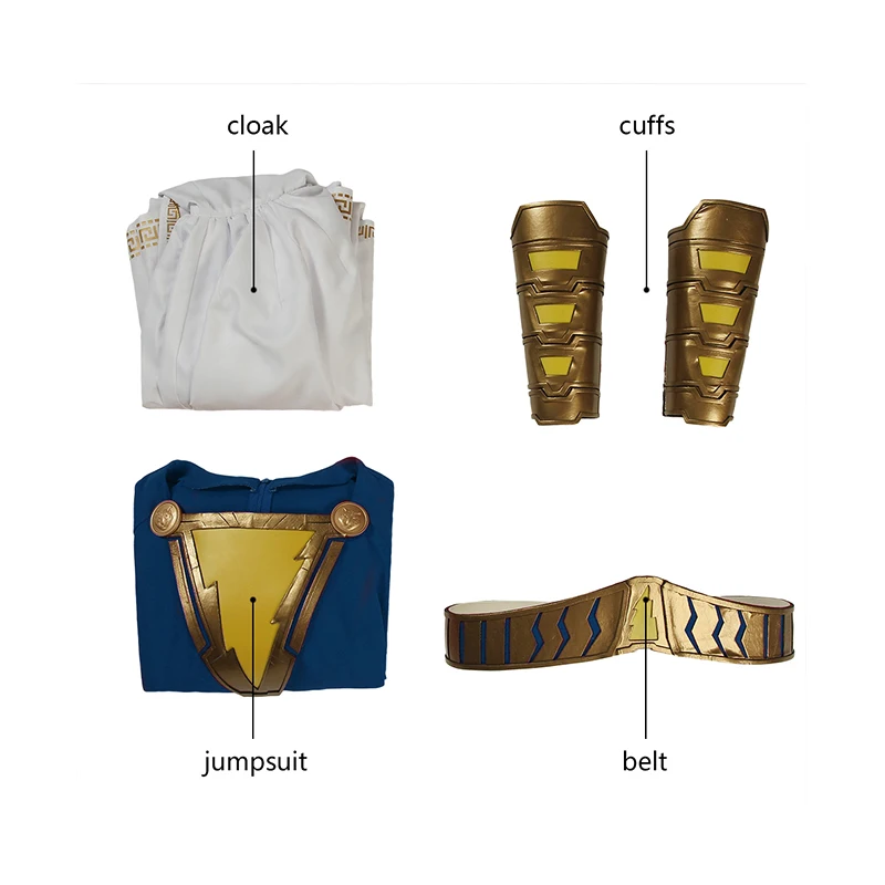 shazam Freddy Freeman Halloween Party Cosplay Superhero Shazam Blue Costume Unisex Men full Set Outfit Custom Made
shazam Freddy Freeman Halloween Party Cosplay Superhero Shazam Blue Costume Unisex Men full Set Outfit Custom Made