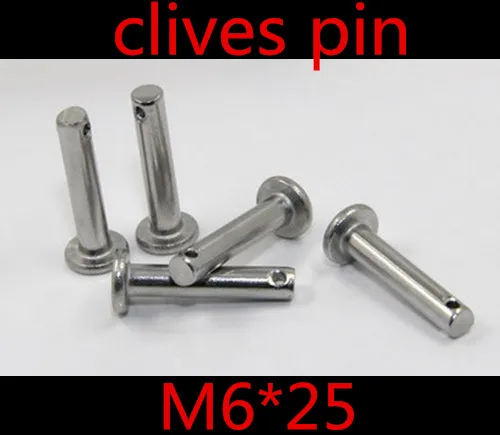 20pcs/lot M6*25 6mm M6 304 stainless steel Clevis Pin,Flat head cylindrical pin with hole
20pcs/lot M6*25 6mm M6 304 stainless steel Clevis Pin,Flat head cylindrical pin with hole