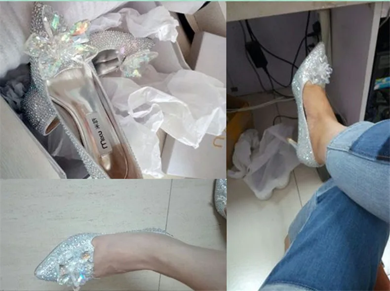 2019 Fashion Sexy Cinderella Crystal Women Shoes Silver Rhinestone Princess Wedding Shoes Platform Pumps High Heels Party Shoes
2019 Fashion Sexy Cinderella Crystal Women Shoes Silver Rhinestone Princess Wedding Shoes Platform Pumps High Heels Party Shoes