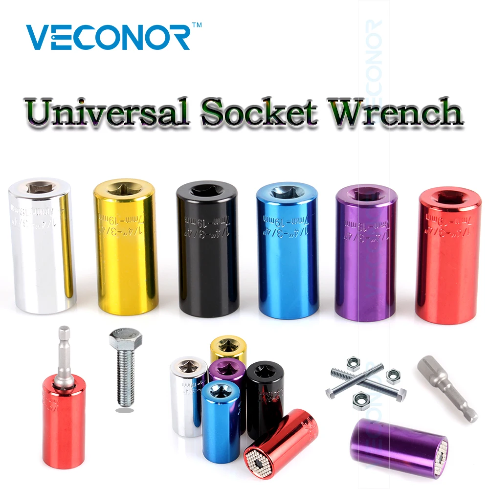 Mutilple Colors Universal 3/8" Socket Wrench 7~19mm Multifunctional Socket Adaptor Power Drill Adaptor
Mutilple Colors Universal 3/8" Socket Wrench 7~19mm Multifunctional Socket Adaptor Power Drill Adaptor