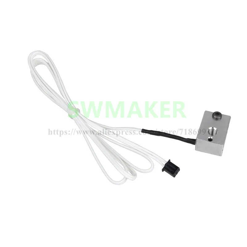 SWMAKER HT-V6 Heating Block 23 * 16 * 11.5mm for HT-NTC100K Thermistor High Temperature 350 Degree 3D Printer Parts
SWMAKER HT-V6 Heating Block 23 * 16 * 11.5mm for HT-NTC100K Thermistor High Temperature 350 Degree 3D Printer Parts