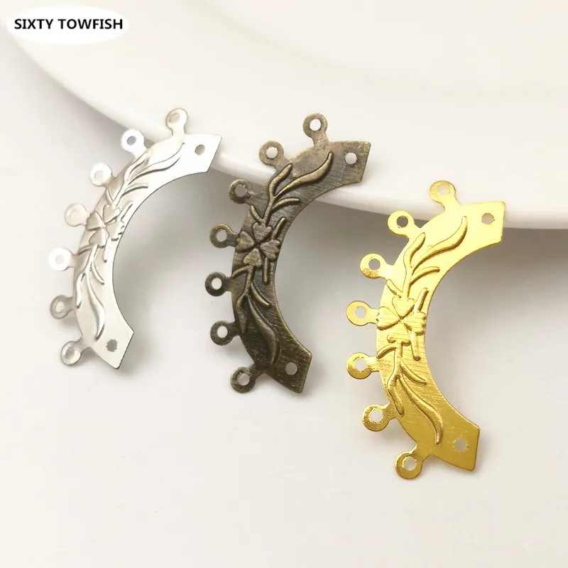 20 Pieces 14x30mm 3 Colors Metal Filigree Flower Slice Charms base Setting Jewelry 7 Hole connection Components Findings
20 Pieces 14x30mm 3 Colors Metal Filigree Flower Slice Charms base Setting Jewelry 7 Hole connection Components Findings