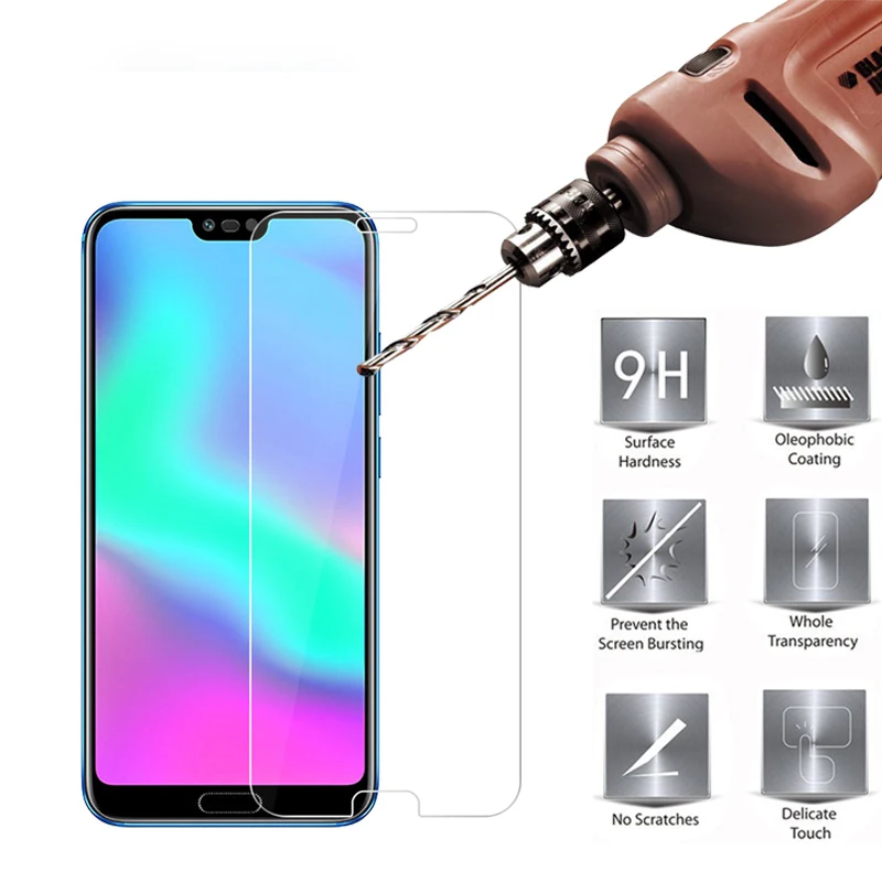 2.5D защитная пленка из закаленного стекла для Huawei P20 Lite P30 Y5 Y6 Y7 Y9 2018 Enjoy 8 Plus