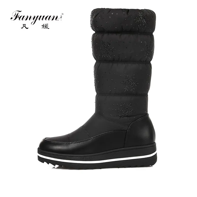 Fanyuan Winter Warm Plush High Boots Women Big Size 35-44 knee high boots Snow Boots Ladies Waterproof Down Cloth Cotton Shoes
Fanyuan Winter Warm Plush High Boots Women Big Size 35-44 knee high boots Snow Boots Ladies Waterproof Down Cloth Cotton Shoes