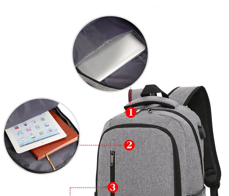 Модный рюкзак новый тренд дикая usb зарядка Компьютерная сумка большая емкость