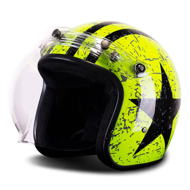 BYE New Retro Motorcycle Helmet Cafe Racer Visor Chopper Crash Helmet Vintage Motorbike Moto Motorcycle Helmet For Motorcycle
BYE New Retro Motorcycle Helmet Cafe Racer Visor Chopper Crash Helmet Vintage Motorbike Moto Motorcycle Helmet For Motorcycle