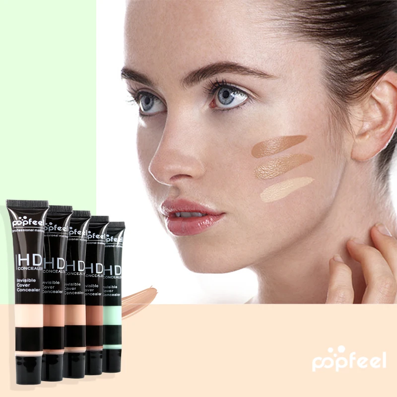Popfeel 5 цветов Дополнительный крем-консилер для лица основа натуральный макияж