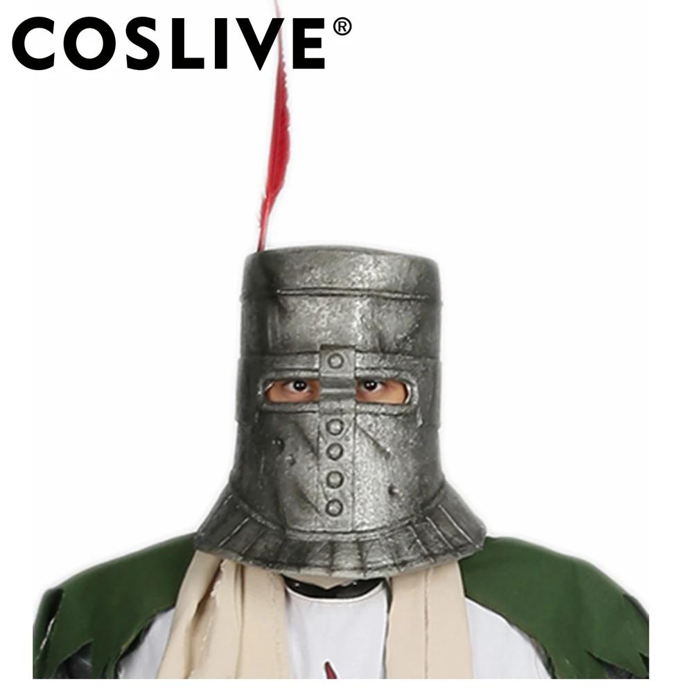 Coslive Dark Souls Solaire шлем серебристо-серая латексная маска для взрослых косплея