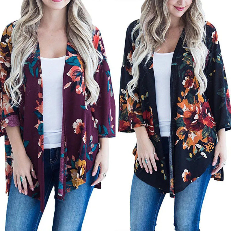 Women's Vintage Loose Blouse Summer Boho Floral Printed Long Sleeve Coat Retro Summer Autumn Ladies Shawl Kimono Cardigan Tops
Women's Vintage Loose Blouse Summer Boho Floral Printed Long Sleeve Coat Retro Summer Autumn Ladies Shawl Kimono Cardigan Tops