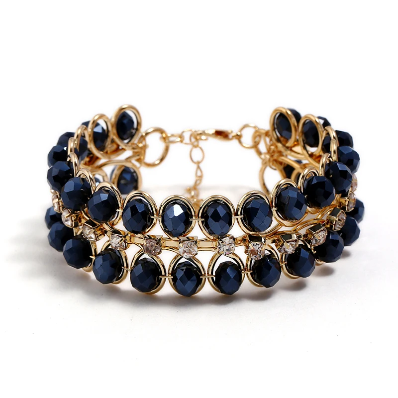 MIARA.L hot style simple fashion encrusted glass bead bracelet creative crystal bracelet jewelry
MIARA.L hot style simple fashion encrusted glass bead bracelet creative crystal bracelet jewelry