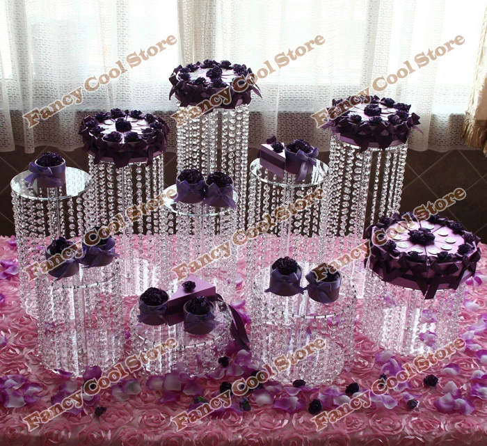 9pcs/lot wedding crystal transparent acrylic Cake Stand - wedding centerpiece-Party cake decoration-wedding cake display-9PA1
9pcs/lot wedding crystal transparent acrylic Cake Stand - wedding centerpiece-Party cake decoration-wedding cake display-9PA1