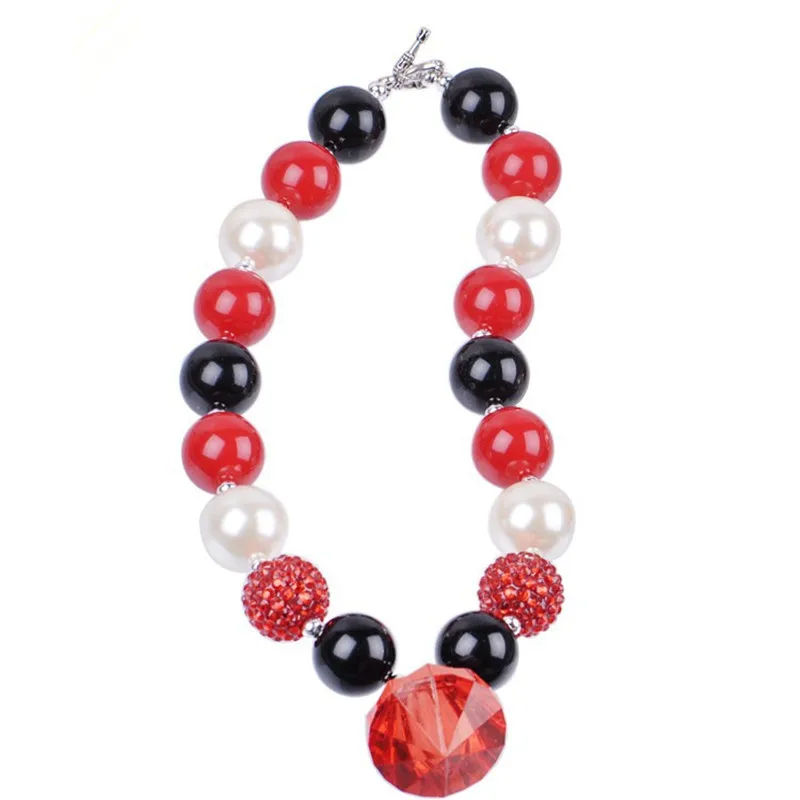 5PCS Chunky Beads Chunky Necklace Cute Princess Red Rhinestone Pendant Chunky Bubblegum Necklace for Girls Kids Jewelry
5PCS Chunky Beads Chunky Necklace Cute Princess Red Rhinestone Pendant Chunky Bubblegum Necklace for Girls Kids Jewelry