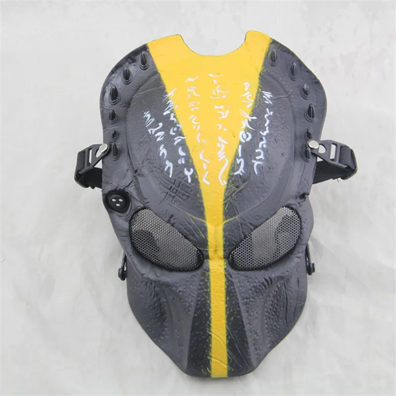 Steelmaster Blood Warrior Cosplay Mask For Adult Black and Yellow Skull Halloween Party Mask Field CS Mask
Steelmaster Blood Warrior Cosplay Mask For Adult Black and Yellow Skull Halloween Party Mask Field CS Mask