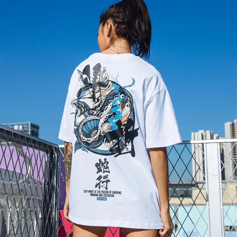 2019new loose bat sleeve T-shirt summer dou folding snake printed round neck short sleeve lovers cotton sole short T
2019new loose bat sleeve T-shirt summer dou folding snake printed round neck short sleeve lovers cotton sole short T