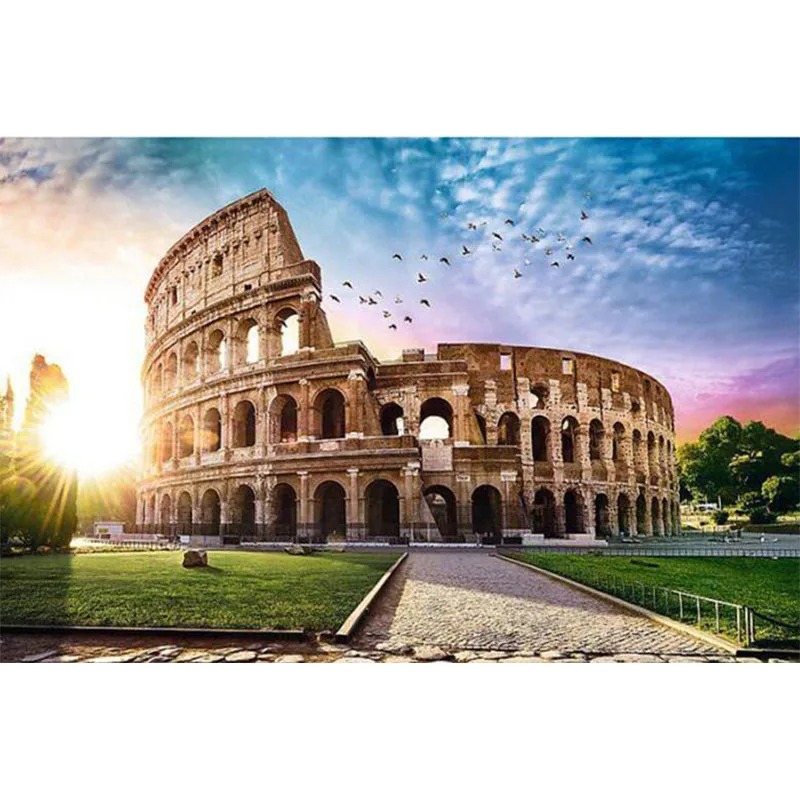 Full Round Drill 5d Diy Diamond Painting "rome Colosseum" Embroidery Cross Stitch Mosaic Diamante Pictures Home Decor Gift TY152
Full Round Drill 5d Diy Diamond Painting "rome Colosseum" Embroidery Cross Stitch Mosaic Diamante Pictures Home Decor Gift TY152
