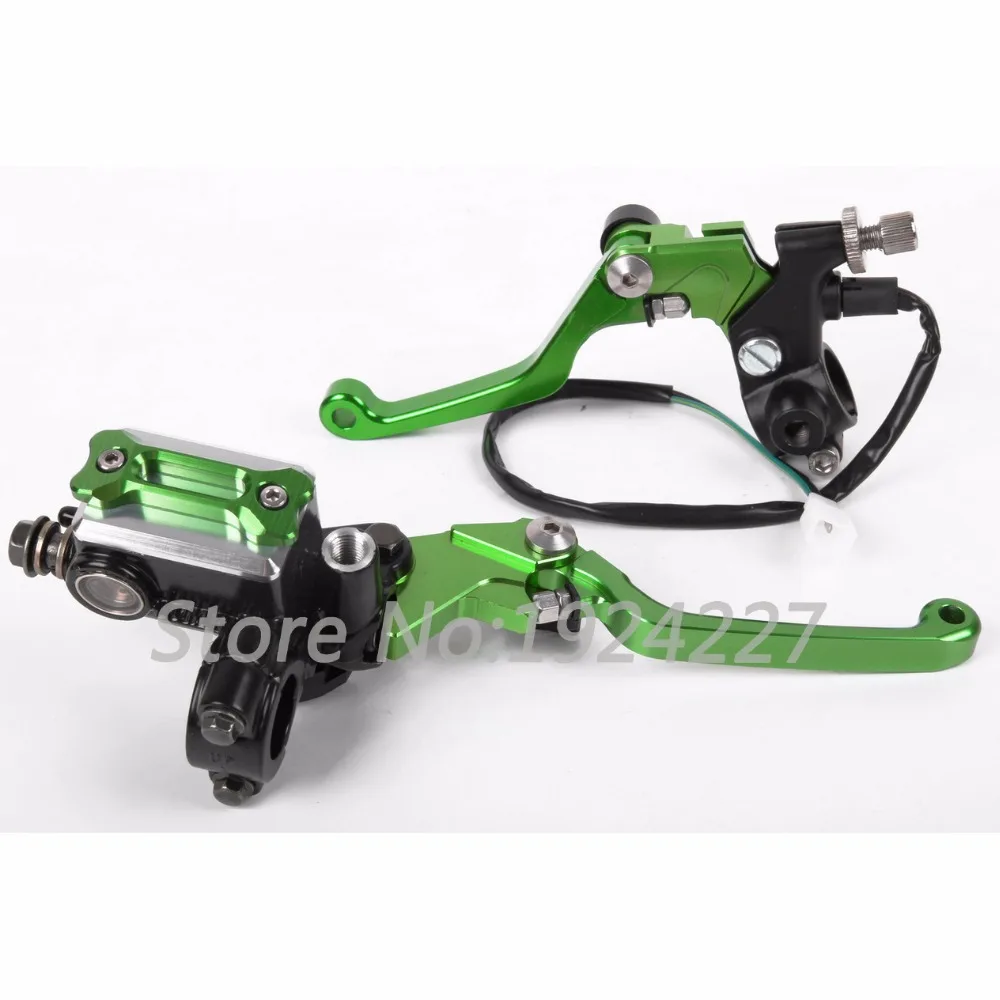 8 цветов для Kawasaki KX65 KX85 KX125 KX250 KX250F 450F KDX125SR CNC 7/8 "рычаги тормоза грязевого