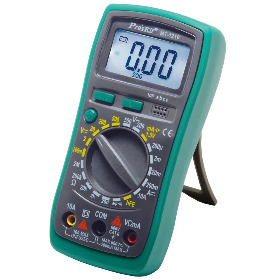 Proskit MT 1210 3 1/2 Compact Digital Multimeters ручной диапазон крышки Ом транзисторный диодный