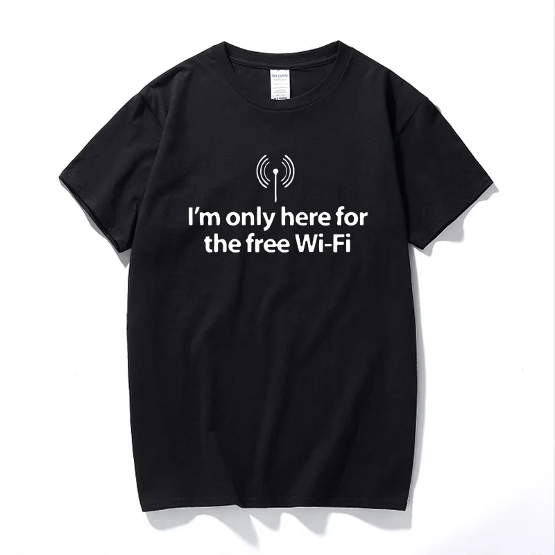 Брендовая одежда, я здесь только для бесплатного Wi-Fi Интернета GEEK, забавная футболка
Брендовая одежда, я здесь только для бесплатного Wi-Fi Интернета GEEK, забавная футболка