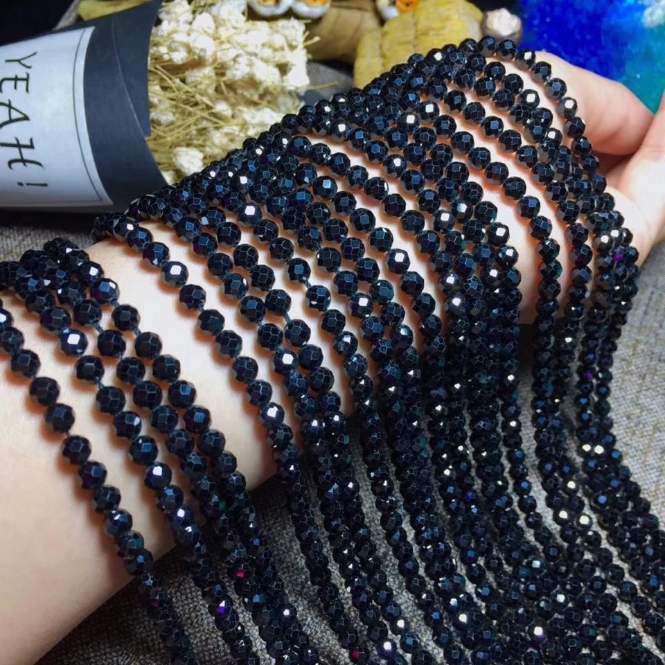 loose beads black spinel 2/3/4/5/6mm faceted round 14" for DIY making necklace nature FPPJ wholesale
loose beads black spinel 2/3/4/5/6mm faceted round 14" for DIY making necklace nature FPPJ wholesale