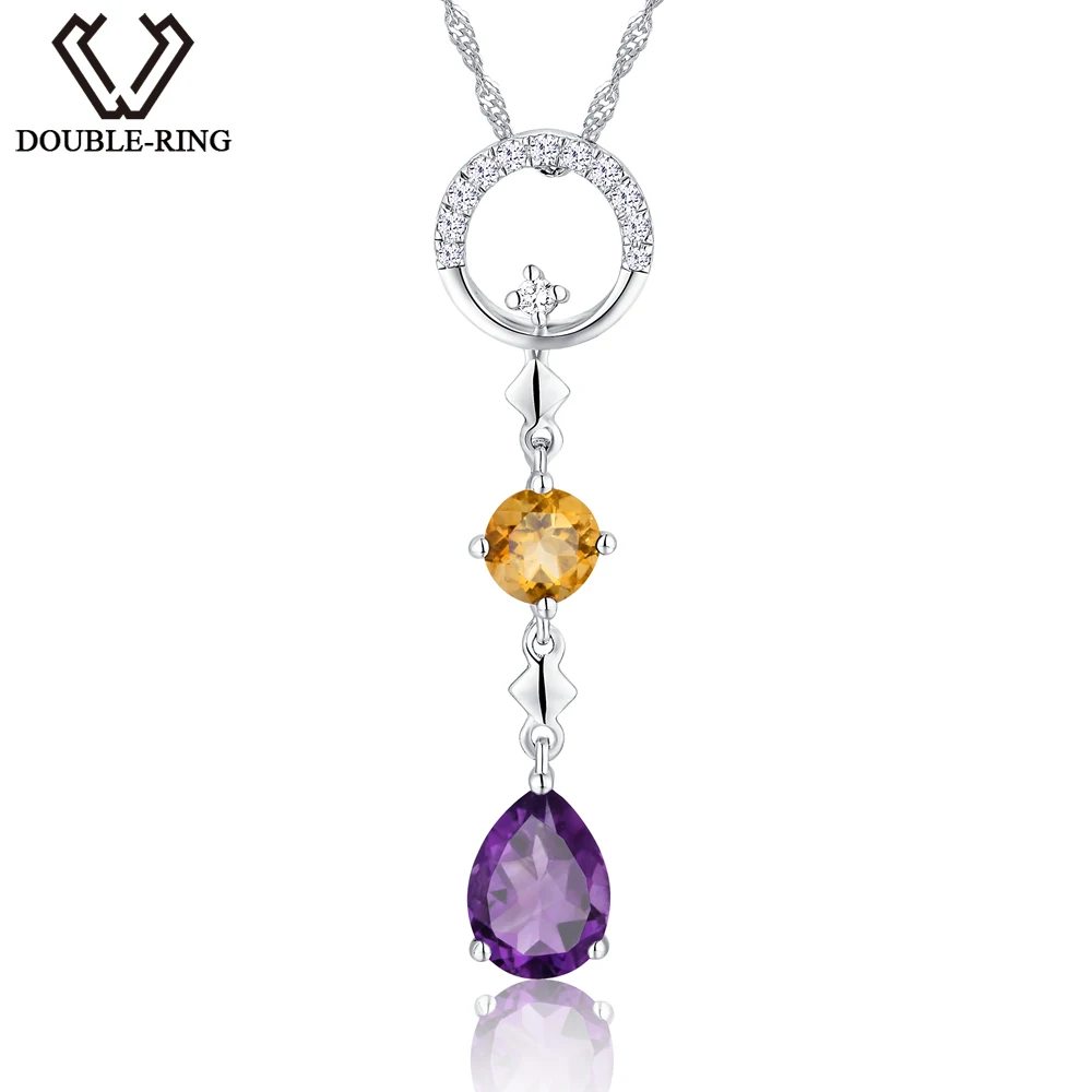 DOUBLE-R 0.75ct Natural Stone Amethyst Pendants Girl 925 Silver Water Drop Pendants Necklaces Gift Gemstone Jewelry CAP03365SB-1
DOUBLE-R 0.75ct Natural Stone Amethyst Pendants Girl 925 Silver Water Drop Pendants Necklaces Gift Gemstone Jewelry CAP03365SB-1