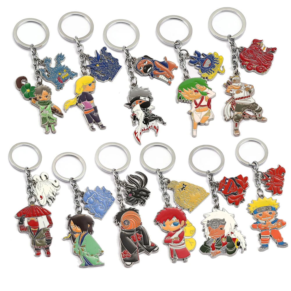 Anime Keychain Sasuke Uzumaki Kakashi Gaara Action Figures Chaveiro Women Men Fashion Jewelry Key holder Cosplay llaveros
Anime Keychain Sasuke Uzumaki Kakashi Gaara Action Figures Chaveiro Women Men Fashion Jewelry Key holder Cosplay llaveros