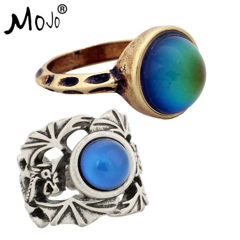 2PCS Vintage Bohemia Retro Color Change Mood Ring Emotion Feeling Changeable Ring Temperature Control Ring for Women RG002-RS040
2PCS Vintage Bohemia Retro Color Change Mood Ring Emotion Feeling Changeable Ring Temperature Control Ring for Women RG002-RS040