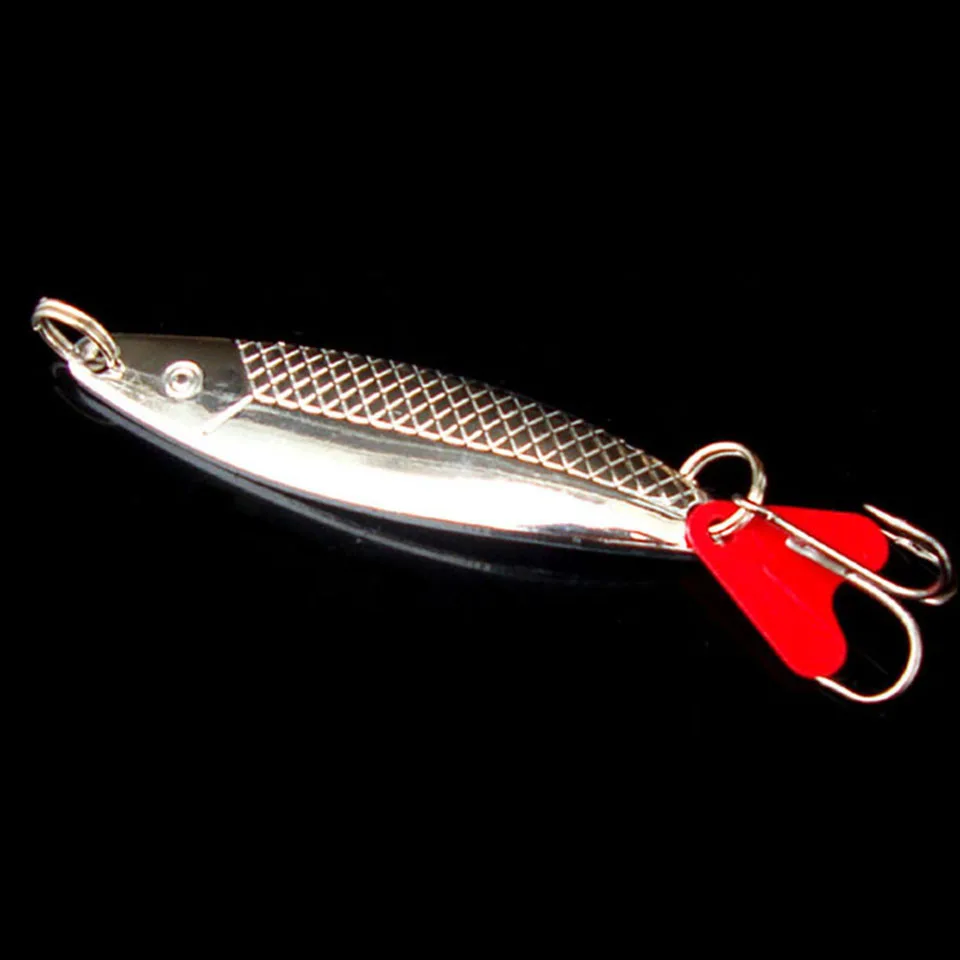 

2PCS/Lot 6cm 10g Metal Spinner Spoon Fishing Lure Hard Baits Sequins Noise Paillette Artificial Bait with Treble Hook