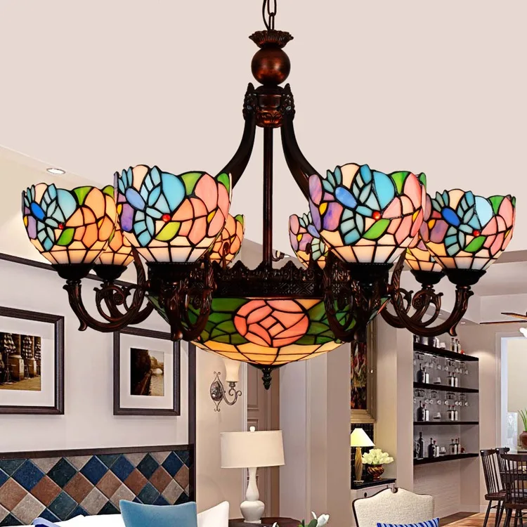 Витражные подвесные светильники Tiffany Flesh Country с цветами, E27, 110-240 В, подвесные светильники на цепочке для детской столовой
Витражные подвесные светильники Tiffany Flesh Country с цветами, E27, 110-240 В, подвесные светильники на цепочке для детской столовой