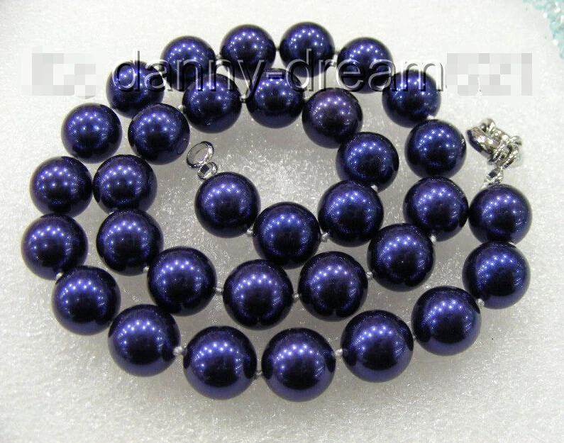 FREE shipping> >>> wonderful 12mm round blue south seashell pearls necklace n627
FREE shipping> >>> wonderful 12mm round blue south seashell pearls necklace n627