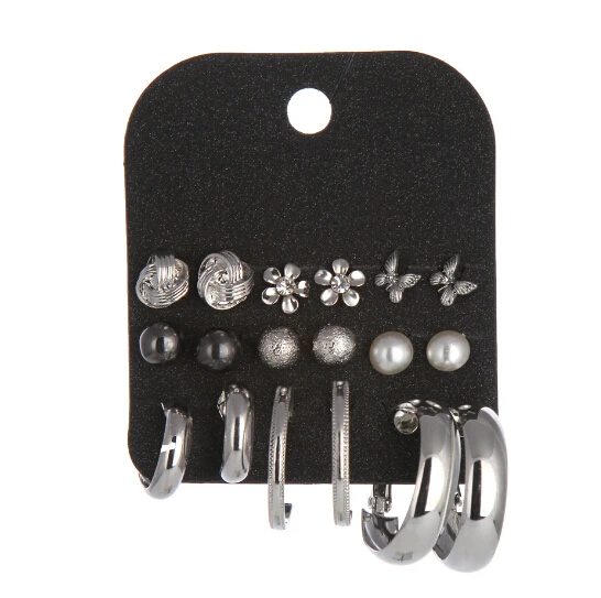 9 pairs New Fashion Antique silver flower heart round stud Earring Set Women Lady Girls Cute Flowers Stud Earring Jewelry 2016
9 pairs New Fashion Antique silver flower heart round stud Earring Set Women Lady Girls Cute Flowers Stud Earring Jewelry 2016