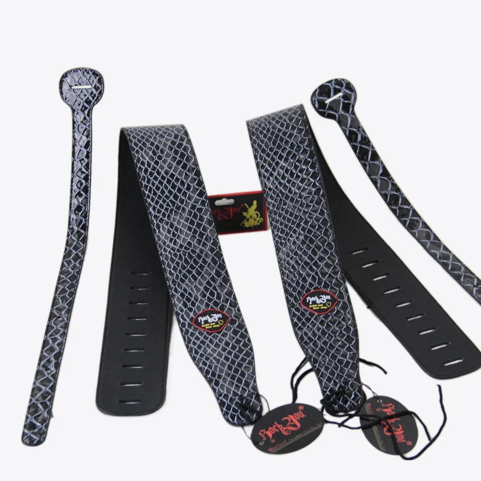 Rock You black Electric Bass Guitar Belt Straps with PU Snakeskin Design free shipping
Rock You black Electric Bass Guitar Belt Straps with PU Snakeskin Design free shipping