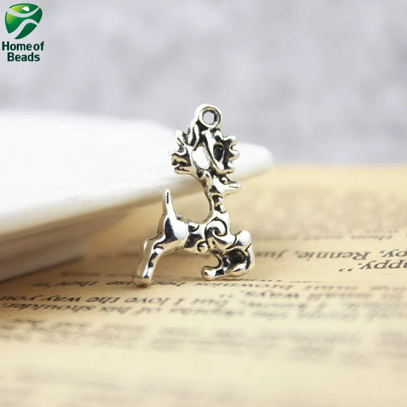 Male Deer DIY Antique Silver Color Alloy Pendants For Christmas Charms(10 Pieces/lot) ZA1133
Male Deer DIY Antique Silver Color Alloy Pendants For Christmas Charms(10 Pieces/lot) ZA1133