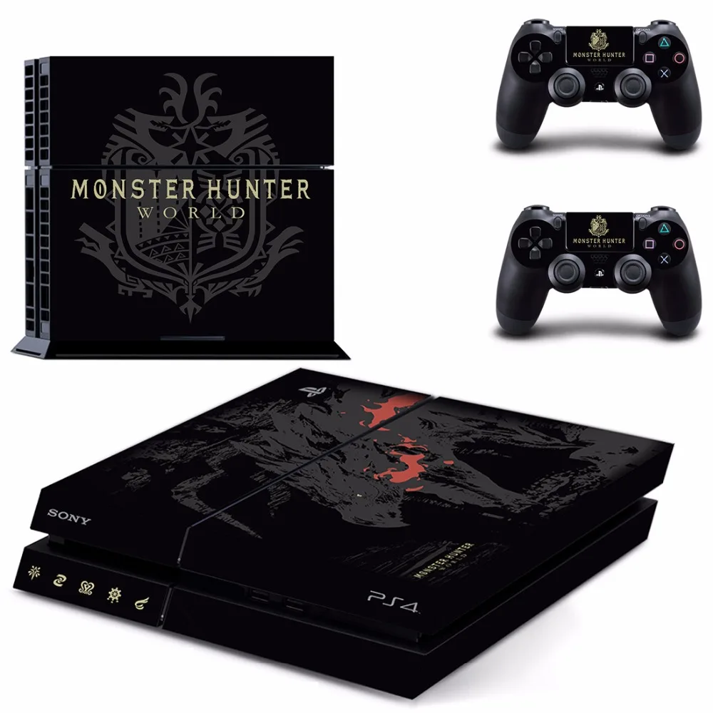 Для игроманов костюм Монстер Хантер для Мир PS4 кожи Стикеры наклейка Игровые