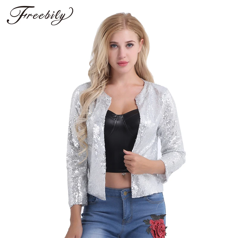 Sparkly Sexy Women Sequin Cardigan Jacket Coat Long Sleeve Short Cropped Bolero Shrug Clubwear Vintage Party Costumes
Sparkly Sexy Women Sequin Cardigan Jacket Coat Long Sleeve Short Cropped Bolero Shrug Clubwear Vintage Party Costumes