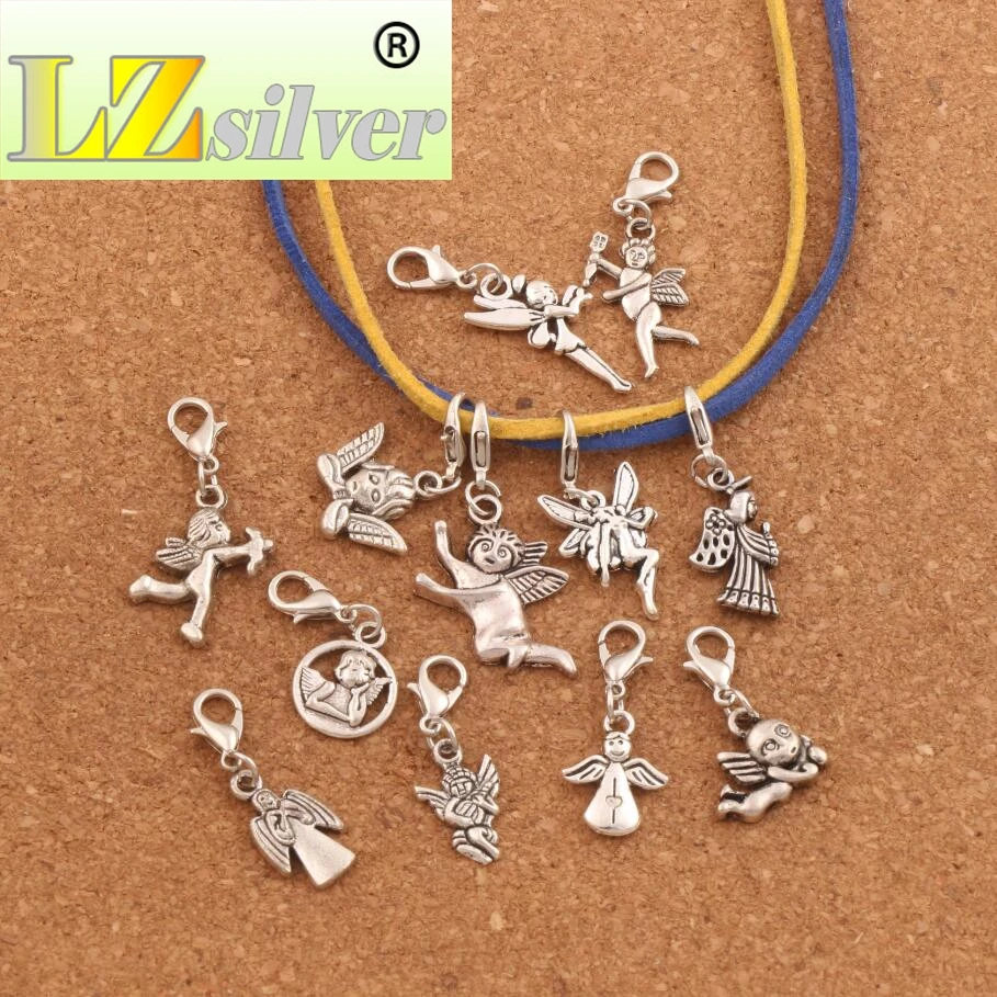 mix Angel Charm Bead 12styles 120pcs zinc alloy Floating Lobster Claw Clasp Charm Beads CM58
mix Angel Charm Bead 12styles 120pcs zinc alloy Floating Lobster Claw Clasp Charm Beads CM58