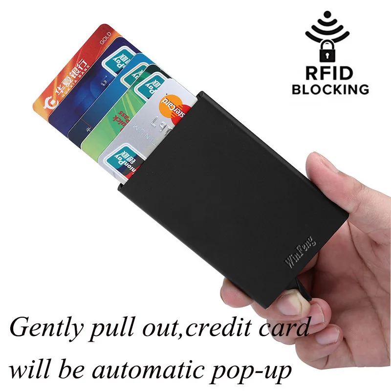 Визитница с RFID-защитой для мужчин и женщин, алюминиевый автоматический держатель для кредитных карт, 1 шт./лот, с защитой от сканирования
Визитница с RFID-защитой для мужчин и женщин, алюминиевый автоматический держатель для кредитных карт, 1 шт./лот, с защитой от сканирования