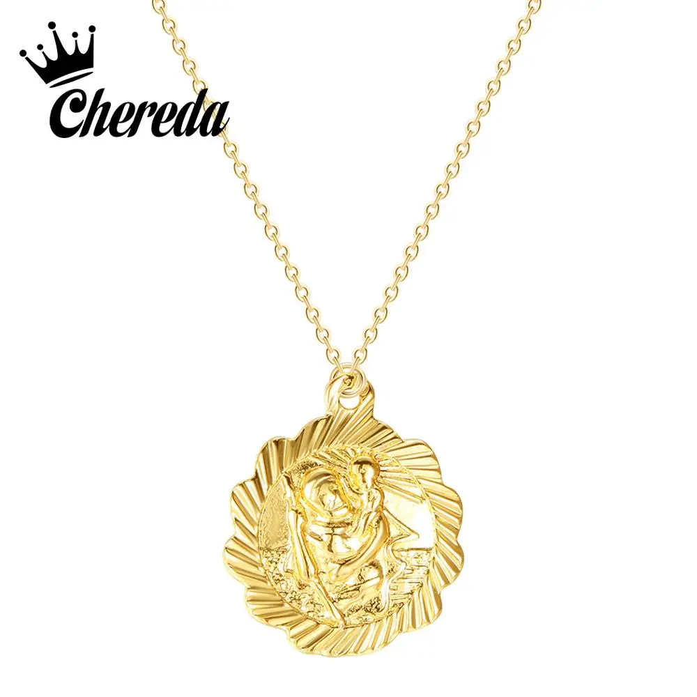 Chereda Ethnic Geometric Necklaces Mom Lover Baby Golden Necklace Long Chain Pendant Engagement Jewelry
Chereda Ethnic Geometric Necklaces Mom Lover Baby Golden Necklace Long Chain Pendant Engagement Jewelry