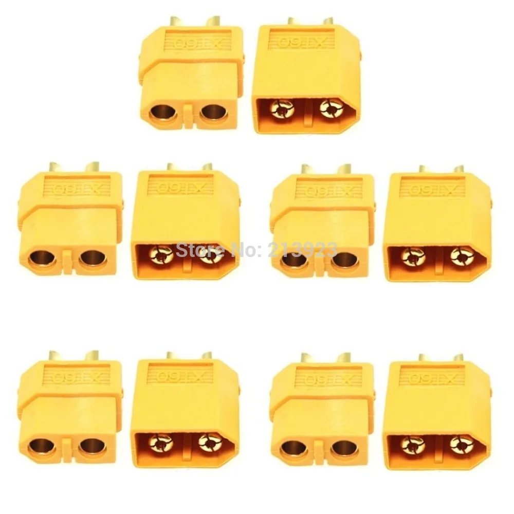 10PCS 5 Pairs XT60 Male / Female Battery Bullet RC Connectors Plug Helicopter Hobby
10PCS 5 Pairs XT60 Male / Female Battery Bullet RC Connectors Plug Helicopter Hobby