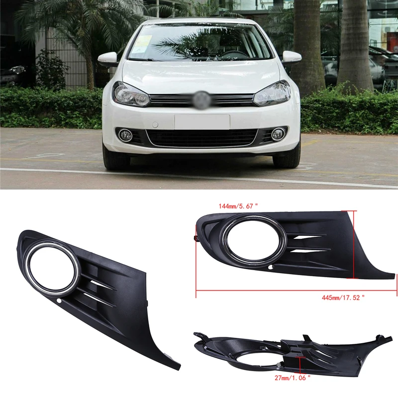 Black Auto Front Bumper Driving Fog Lights Cover Lamp Frame Trim For VW Golf 6 2009-2013
Black Auto Front Bumper Driving Fog Lights Cover Lamp Frame Trim For VW Golf 6 2009-2013