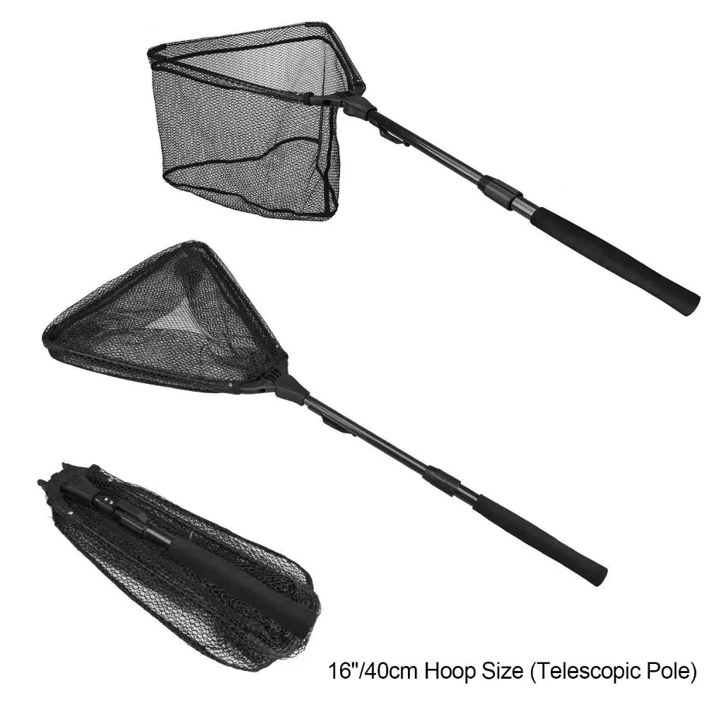 PLUSINNO Foldable Fish Landing Net, Collapsible Telescopic Pole Handle, Durable Nylon Material Mesh, Safe Fish Catching
PLUSINNO Foldable Fish Landing Net, Collapsible Telescopic Pole Handle, Durable Nylon Material Mesh, Safe Fish Catching